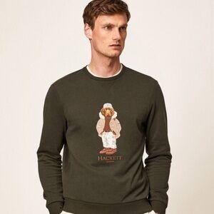 Hackett London Harry Crewneck Sweatshirt Harry Edition 2022 Size L Men's Green